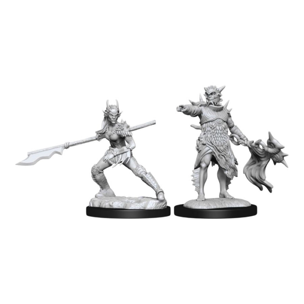 Magic the Gathering – Unpainted Miniatures: Coralhelm Commander & Halimar Wavewatch