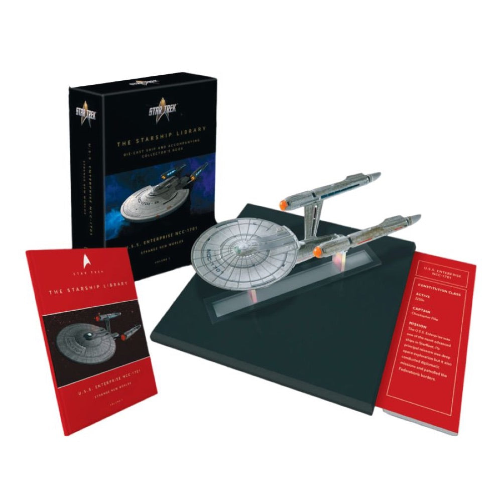 Star Trek: Strange New Worlds – U.S.S. Enterprise NCC-1701 Diecast Ship & Book
