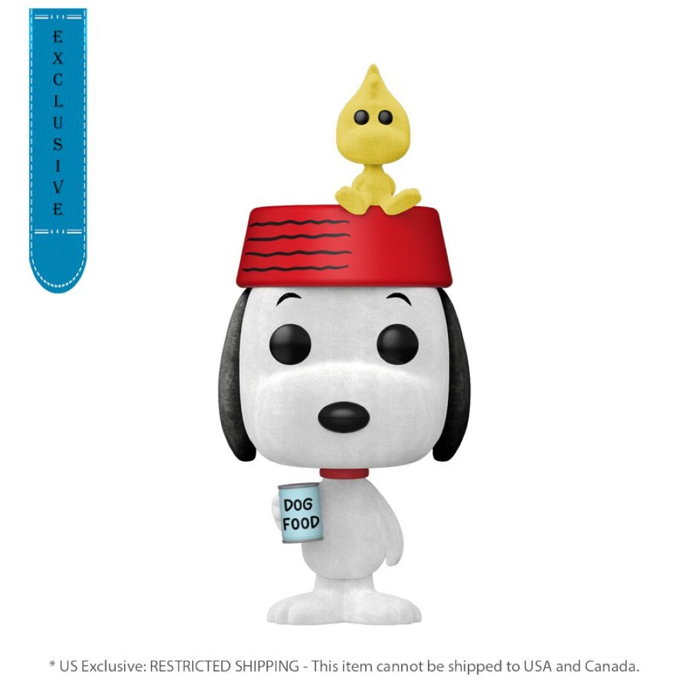 Peanuts – Snoopy with Woodstock Flocked Pop! Vinyl Vinyl [RS]