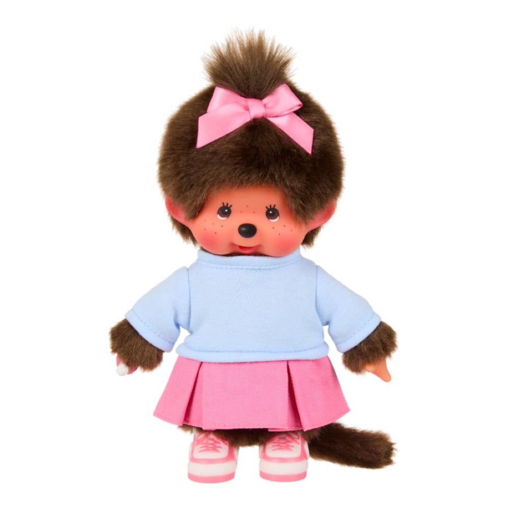 Monchhichi – Girl in Skirt & Sneakers Plush Doll