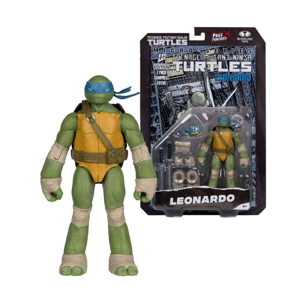 Teenage Mutant Ninja Turtles – Leonardo Page Punchers 5″ Figure with Comic