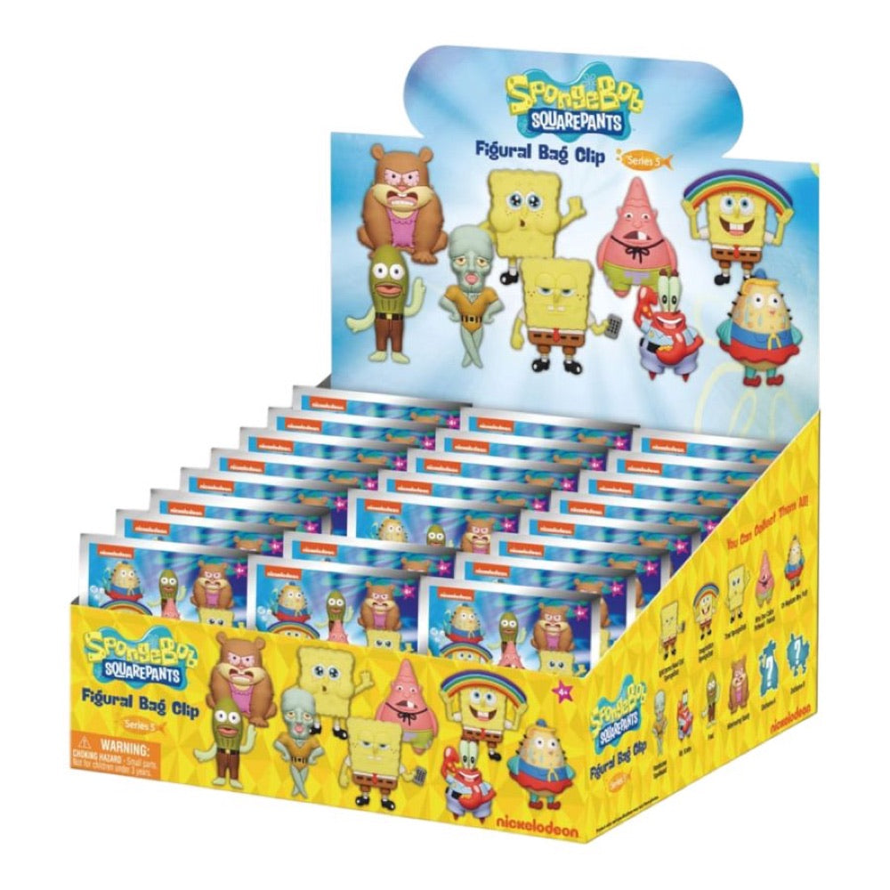 Spongebob – 3D PVC Keychains Blind Bag Series 5 (Display of 24)