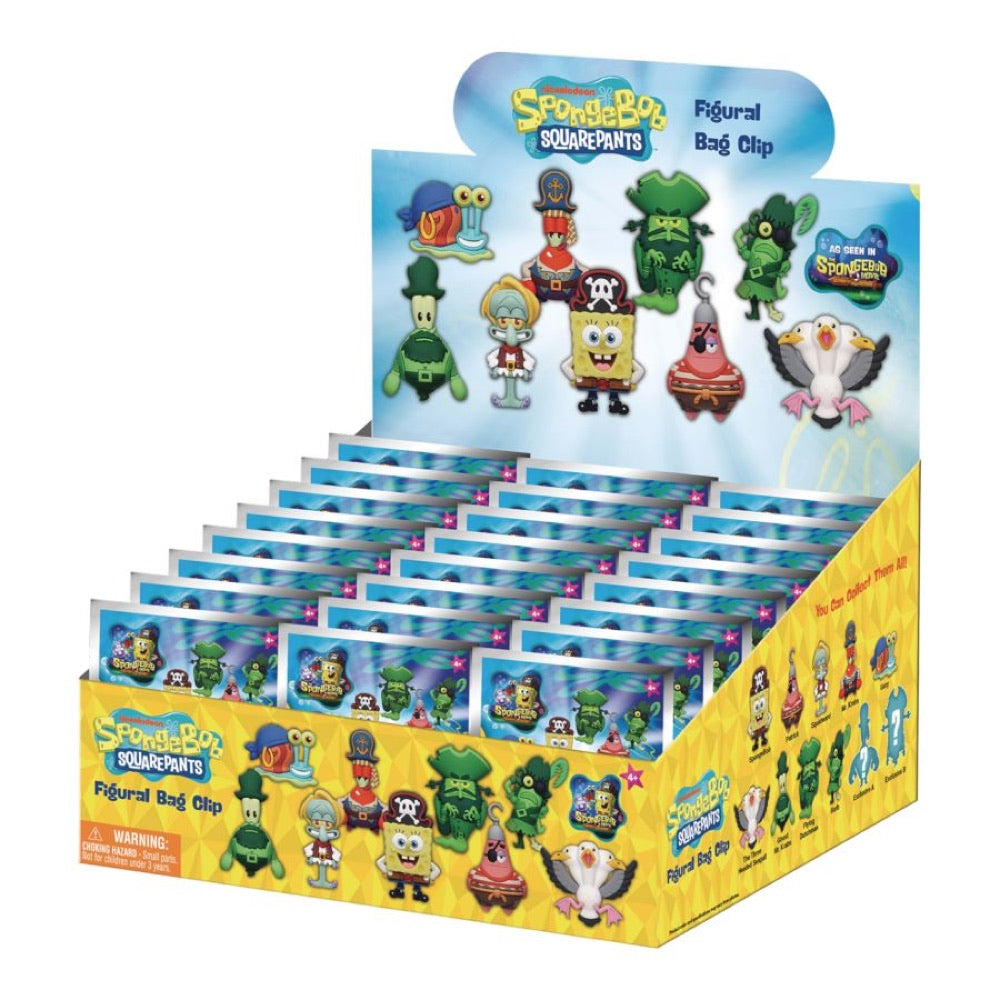 SpongeBob Movie (2025) – 3D PVC Keychains Blind Bag (Display of 24)