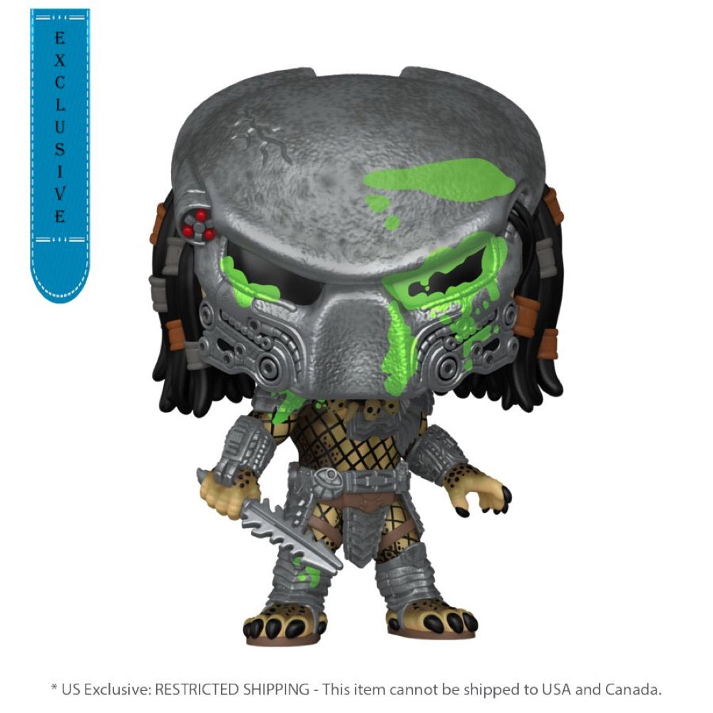 Alien Vs Predator: Requiem – Bull Predator (Battle Damaged) US Exclusive Glow Pop! Vinyl [RS]