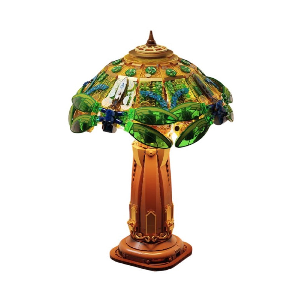 Retro Collection – Stained Glass Table Lamp Construction Set (1067 Pieces)