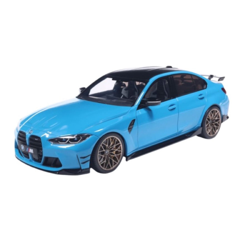 Solido – 1:18 2024 BMW M3 Performance Parts Daytona Beach Blue Diecast Vehicle