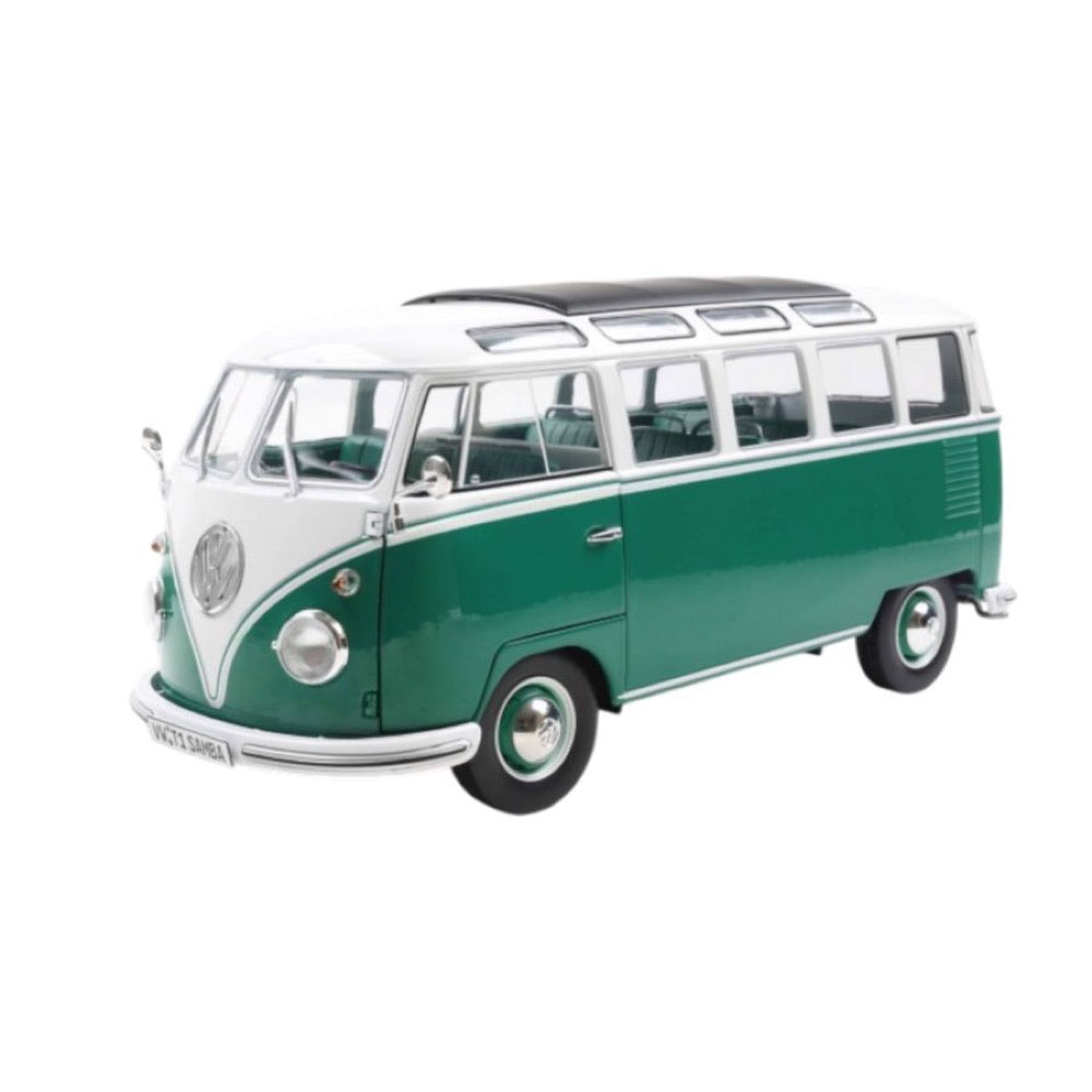 Solido – 1:18 1962 Volkswagen T1 Samba Green & White Diecast Vehicle