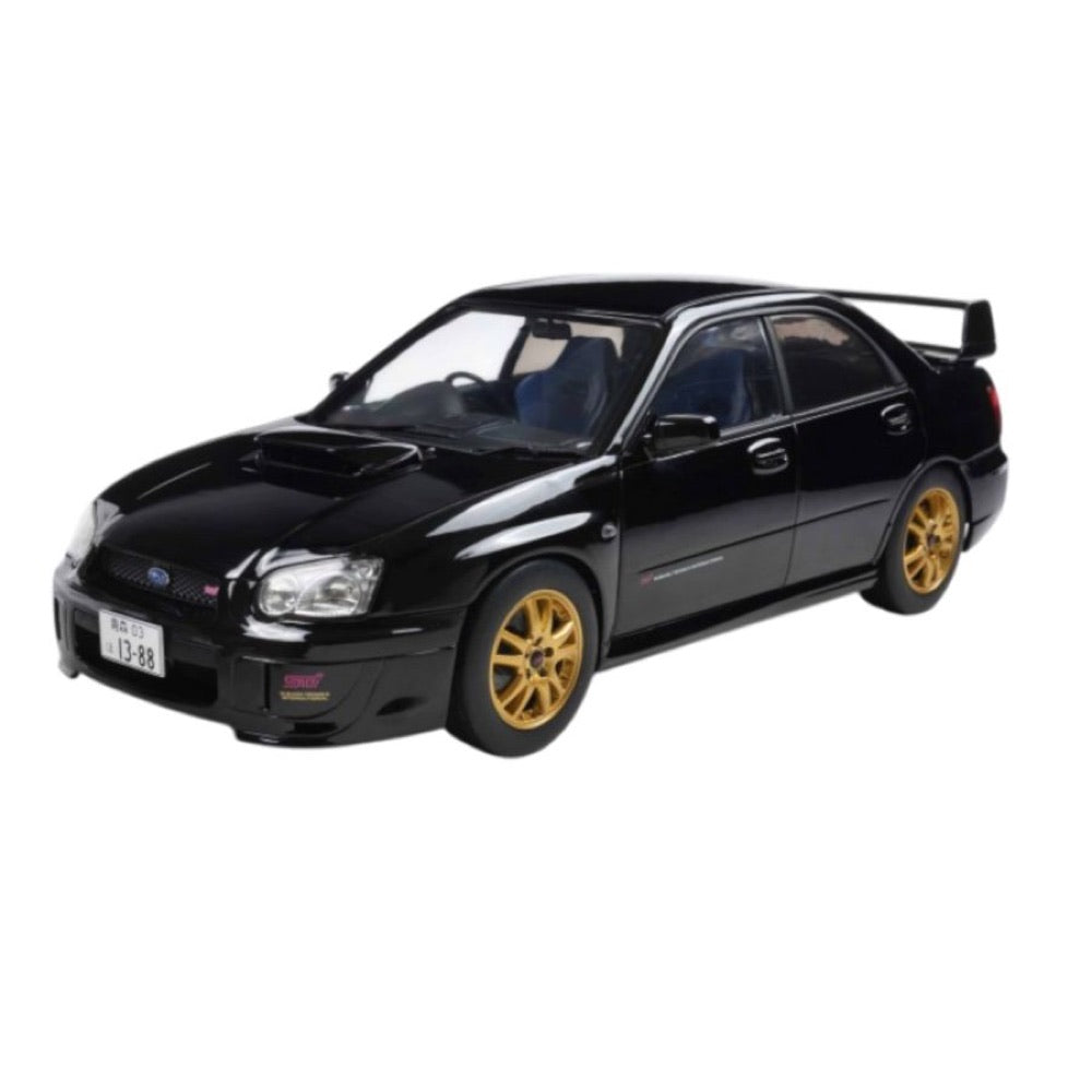 Solido – 1:18 2004 Subaru Impreza WRX STI Java Black Pearl Diecast Vehicle