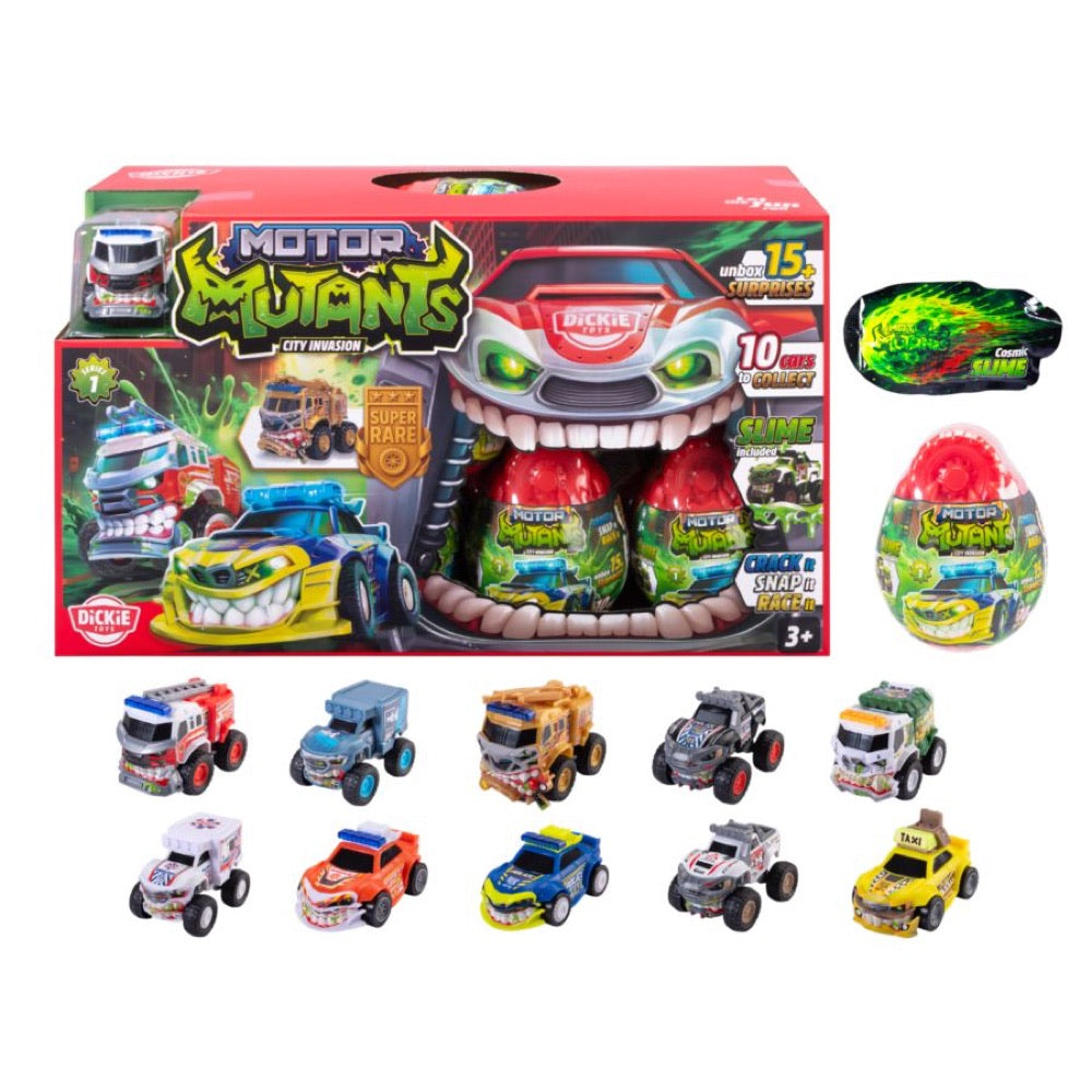 Motor Mutants – Blind Egg Build-A-Vehicle Wave 1 (Display of 20)