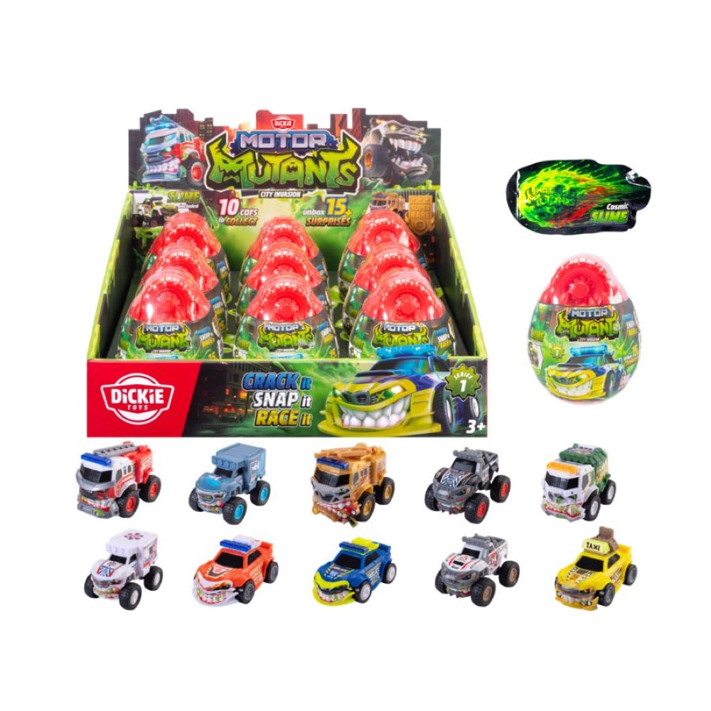 Motor Mutants – Blind Egg Build-A-Vehicle Wave 1 (Display of 9)