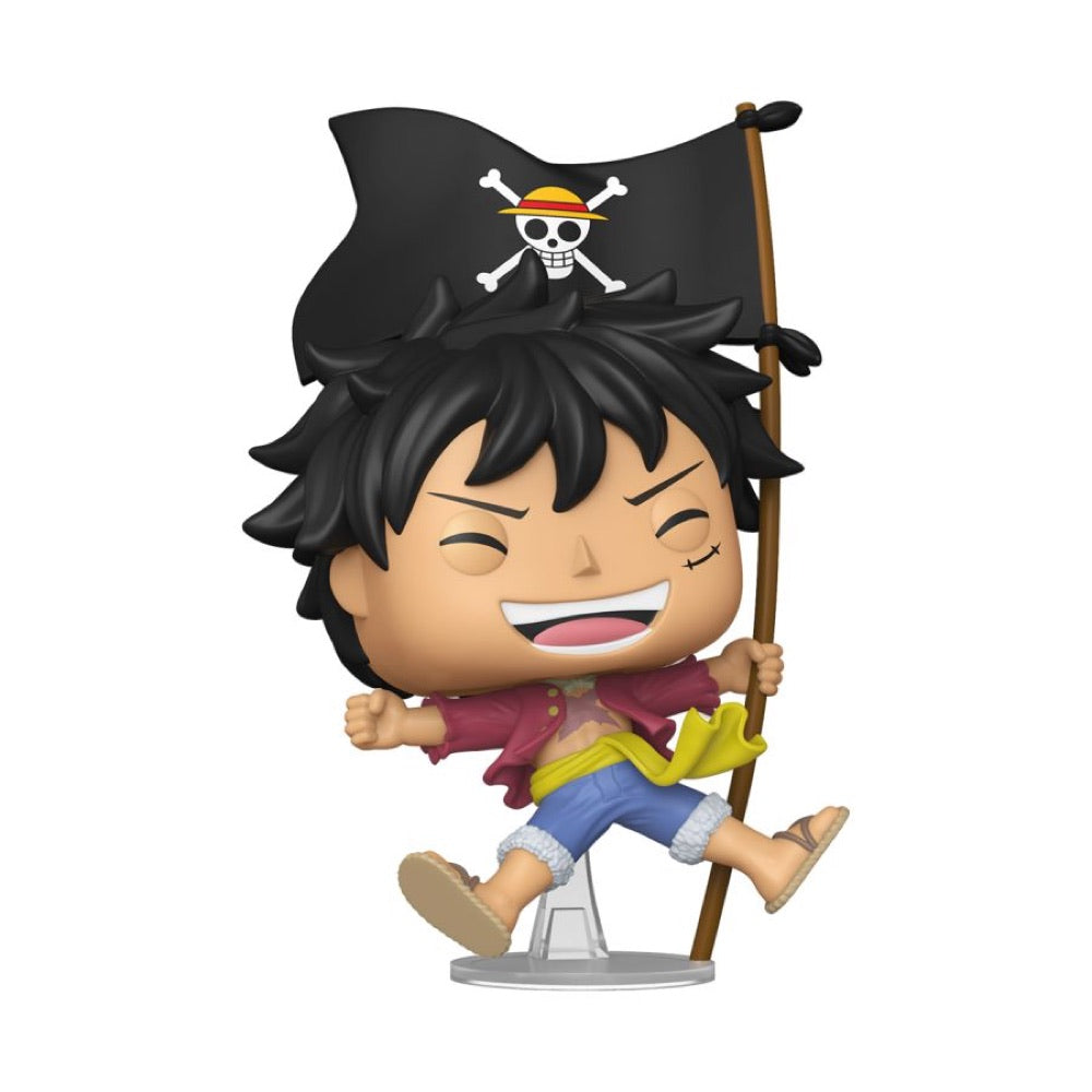One Piece – Luffy D. Luffy (with Flag) US Exclusive Pop! Vinyl [RS]