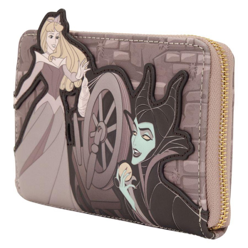 Sleeping Beauty – Spinning Wheel Zip Around Wallet