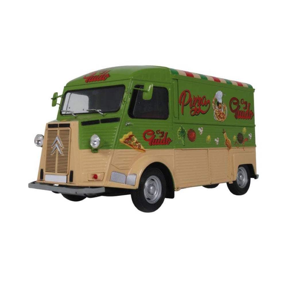 Solido – 1:18 1969 Citroen Type HY Guido Pizza Green Diecast Vehicle