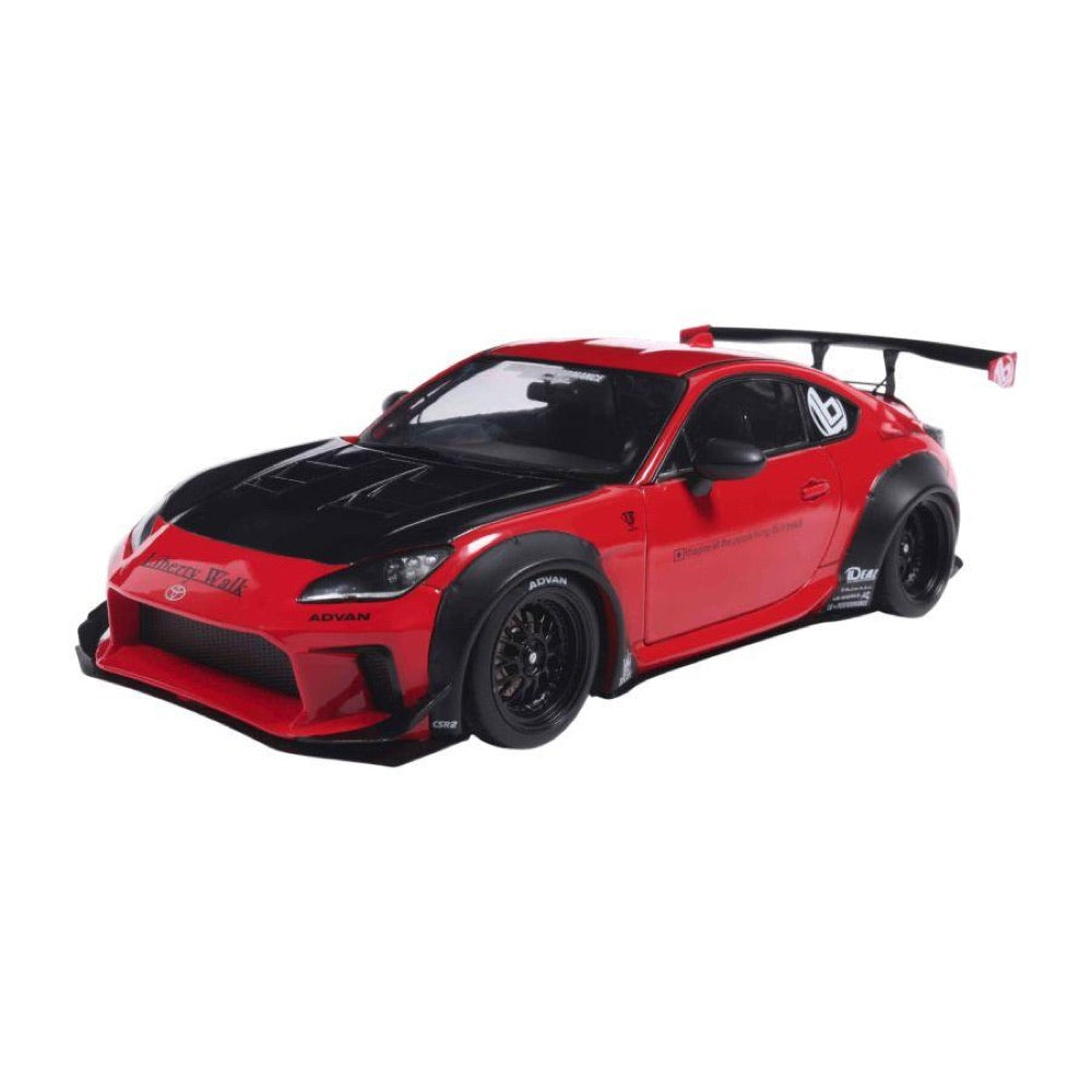 Solido – 1:18 2024 Toyota GR86 Liberty Walk Body Kit Red Diecast Vehicle