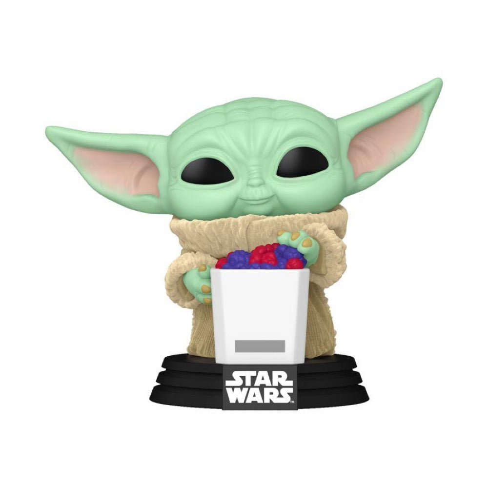 The Mandalorian & Grogu (2026) – Grogu (with Food) US Exclusive Flocked Pop! Vinyl [RS]