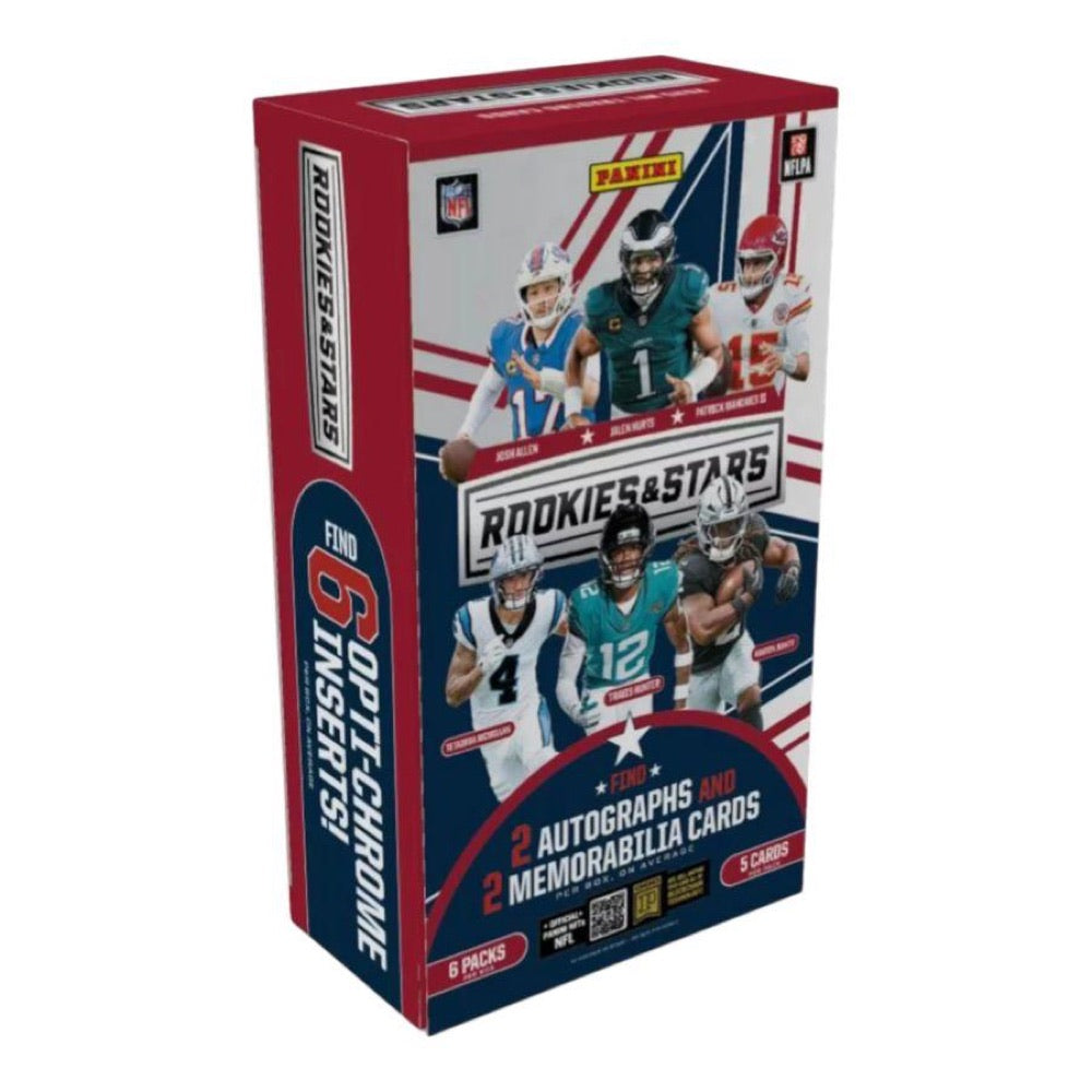 NFL – 2025 Rookies & Stars Football Hobby Trading Cards (Display of  6)