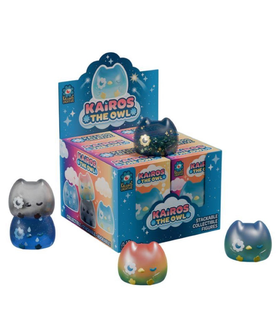 Kaleidos Creative – Kairos the Owl Blind Box Assortment (Display of 4)