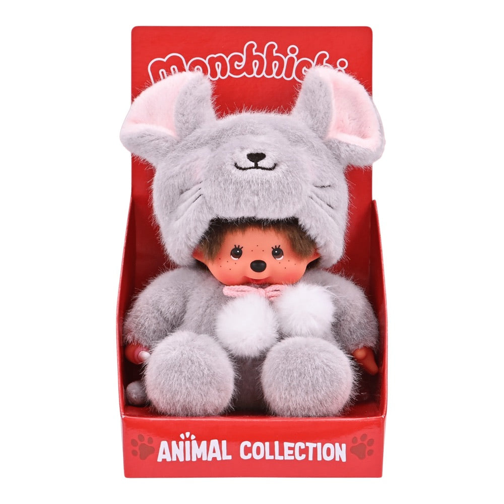 Monchhichi – Sitting Mouse (with Animal Box) Plush Toy