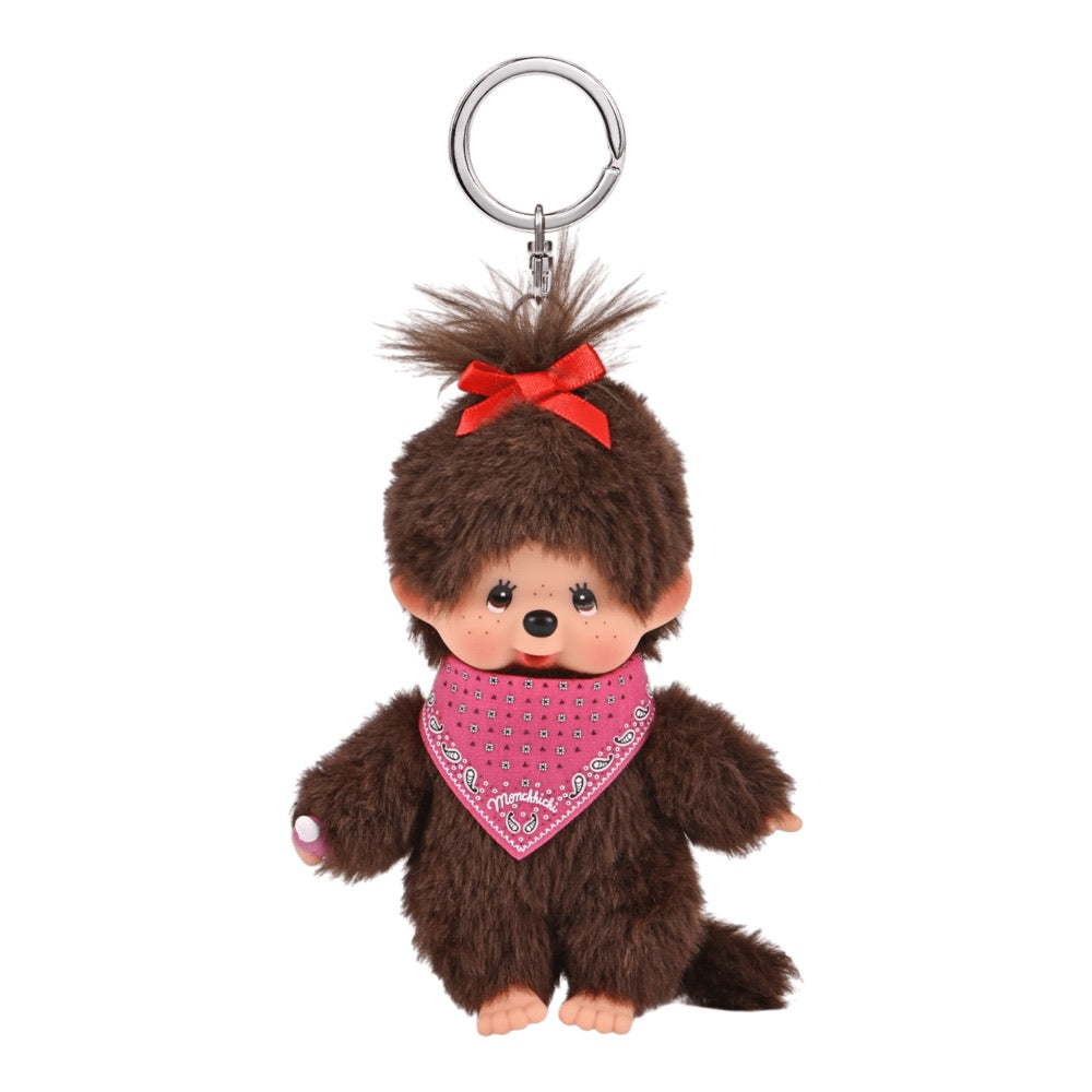 Monchhichi – Beanie Bandana Girl Keychain