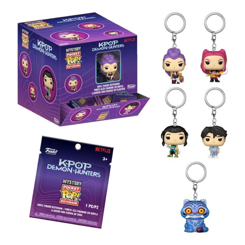 KPop Demon Hunters – Pop! Keychain Blind Box Assortment (Display of 12)