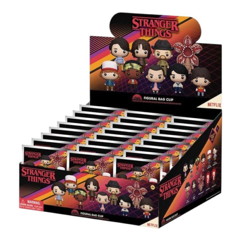 Stranger Things – 3D PVC Bag Clips (Series 1) (Display of  24)