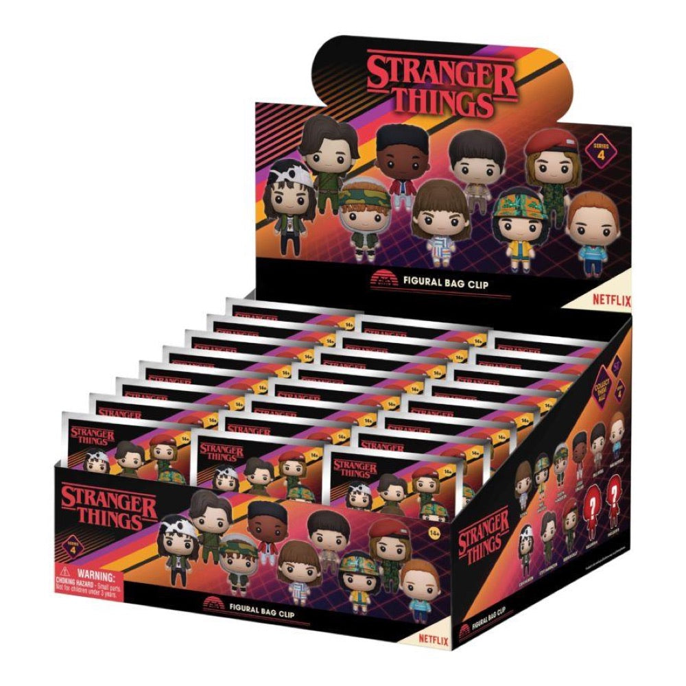 Stranger Things – 3D PVC Bag Clips (Series 4) (Display of  24)