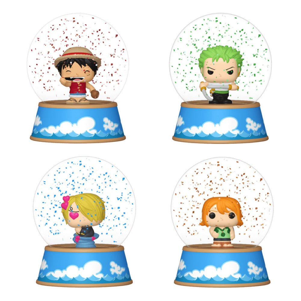 One Piece – Mini Glitter Snow Globes Assortment (Display of 12)