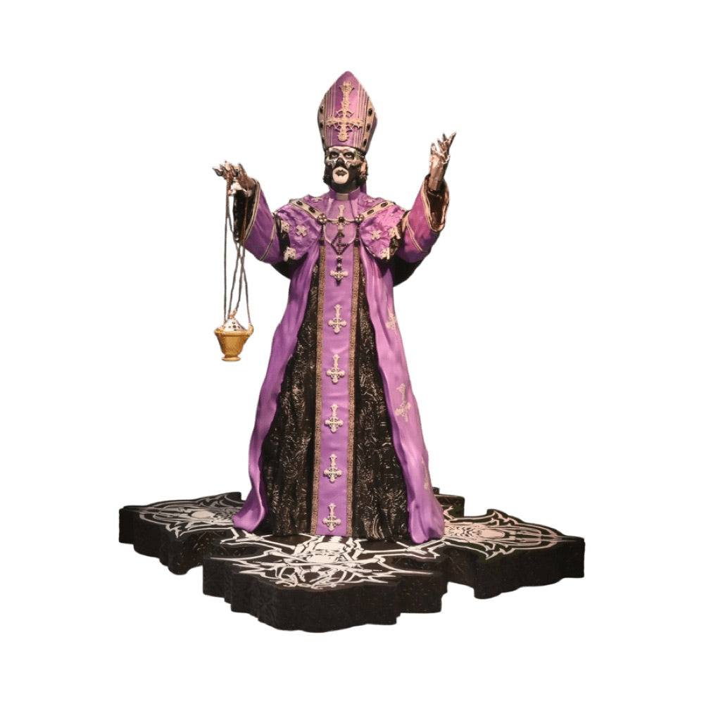 Ghost – Papa V Perpetua (Purple Robes) Rock Iconz Statue