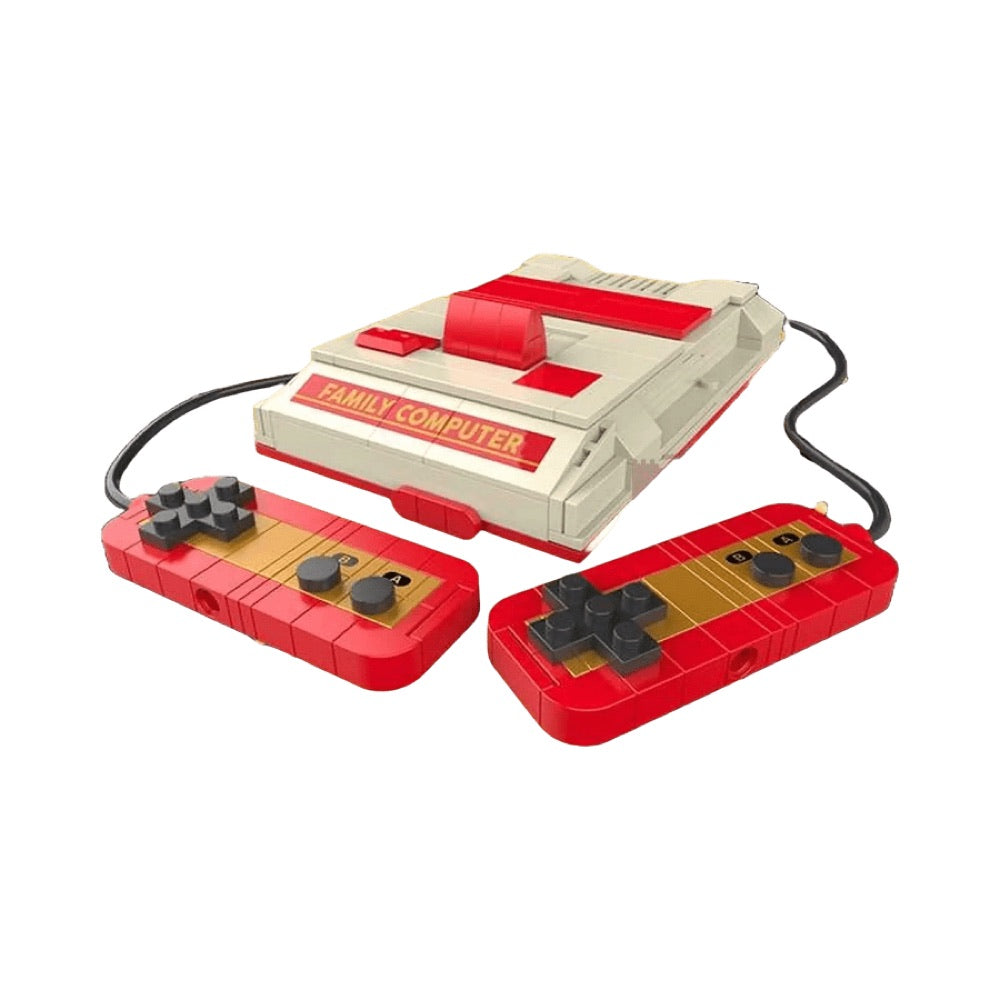 JAKI – Red & White Games Console Plastic Brick Model Kit (228 Piece Set)