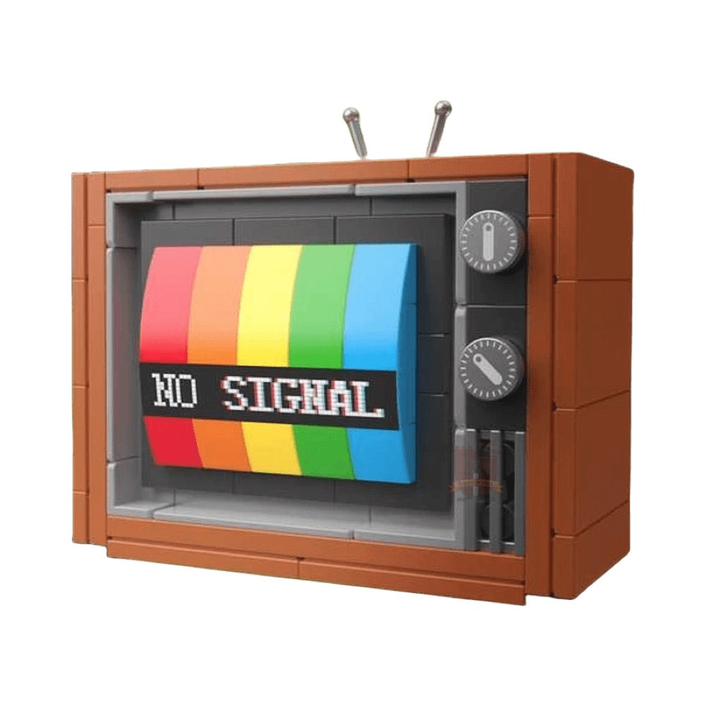 JAKI – Retro Color Television Plastic Brick Model Kit (132 Piece Set)