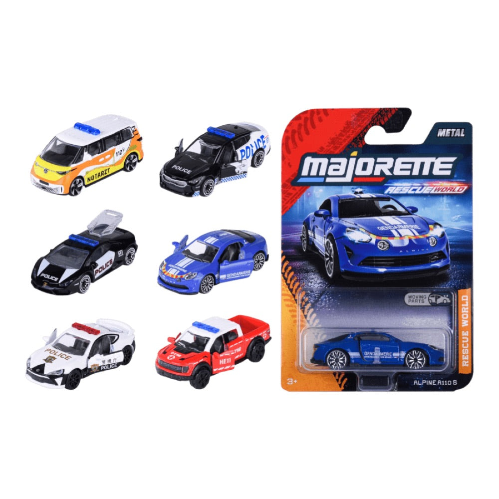 Majorette – 1:64 Rescue World Premium Cars 12ct H/S