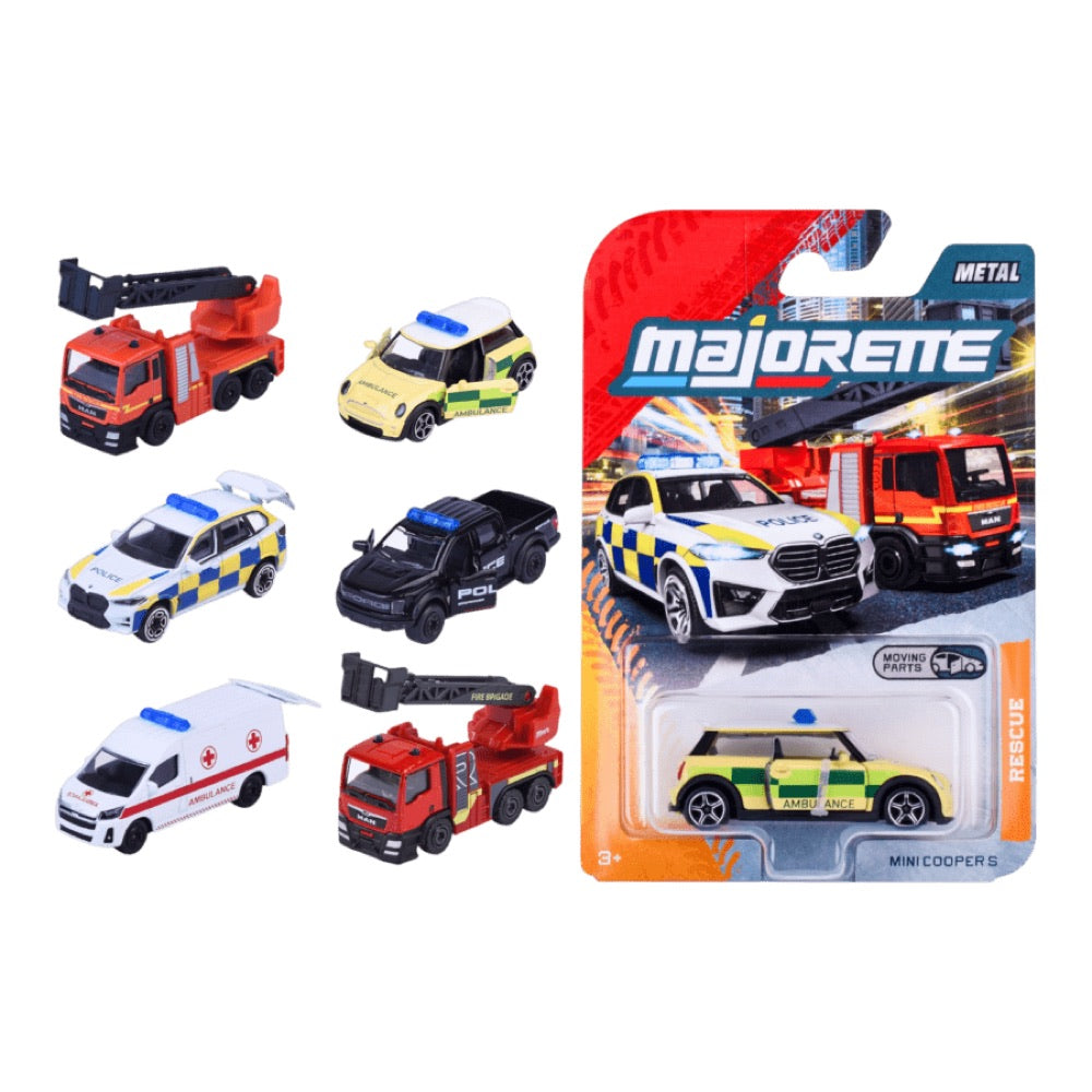 Majorette – 1:64 Rescue Premium Cars 12ct H/S