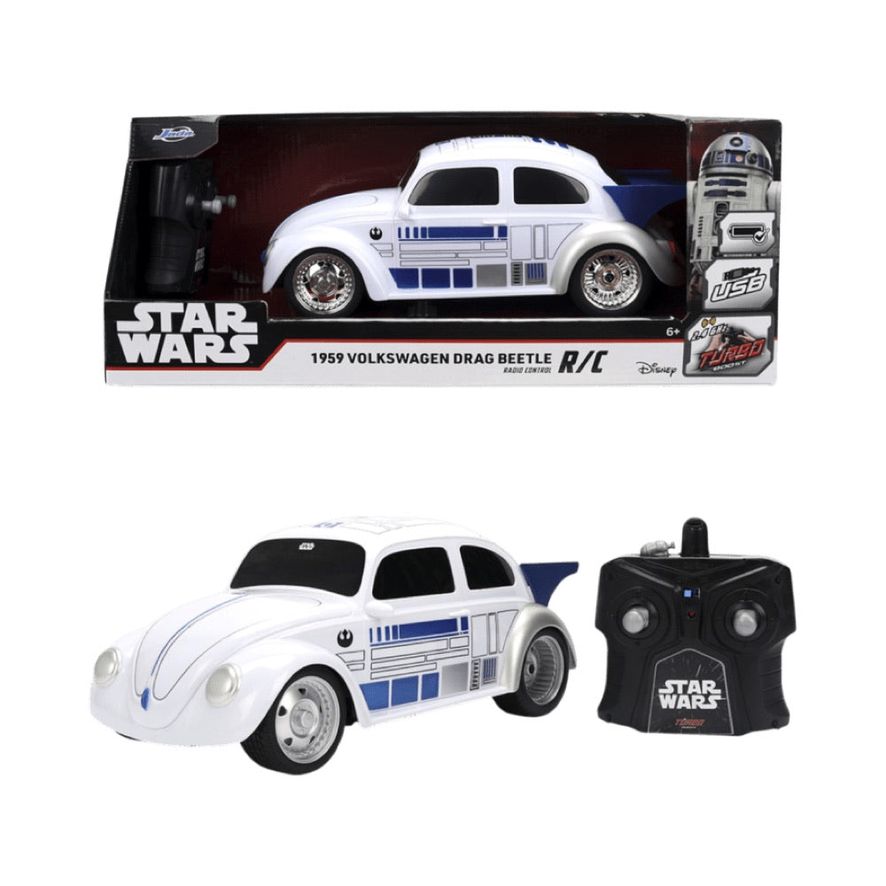 Star Wars – 1:16 1959 Volkswagen Drag Beetle (R2D2) Remote Control Car