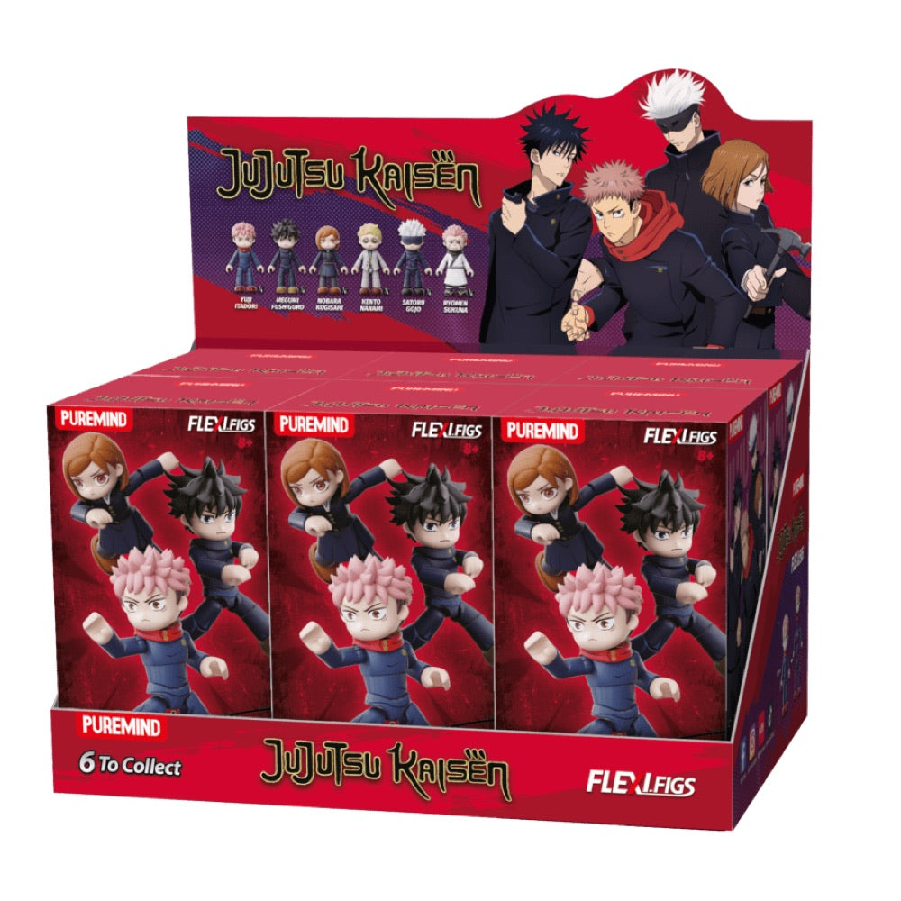 Jujutsu Kaisen – Flexi Figs Hidden Inventory Series Blind Box (Display of 6) (Series 1)