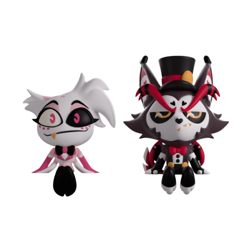 Hazbin Hotel – Angel Dust & Husk Monitor Buddiez 2.5″ Vinyl Figure 2-Pack