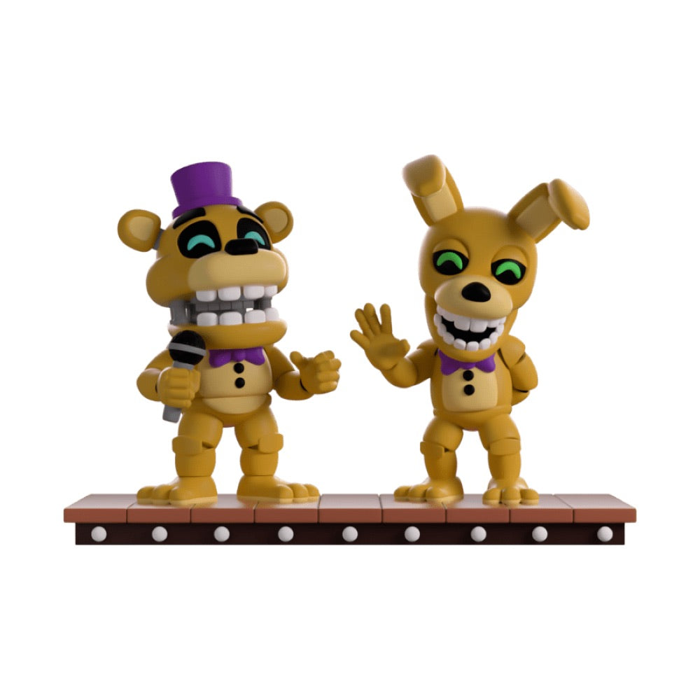Five Nights at Freddy’s – Fredbear & Spring Bonnie 5″ Vinyl Figure Diorama