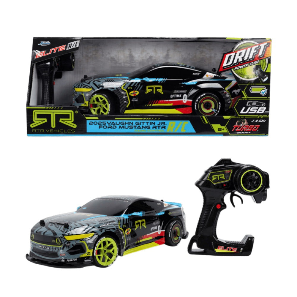 RTR Racing – 1:10 2025 Ford Mustang RTR Vaughn Gittin Jr Drift Remote Control Car