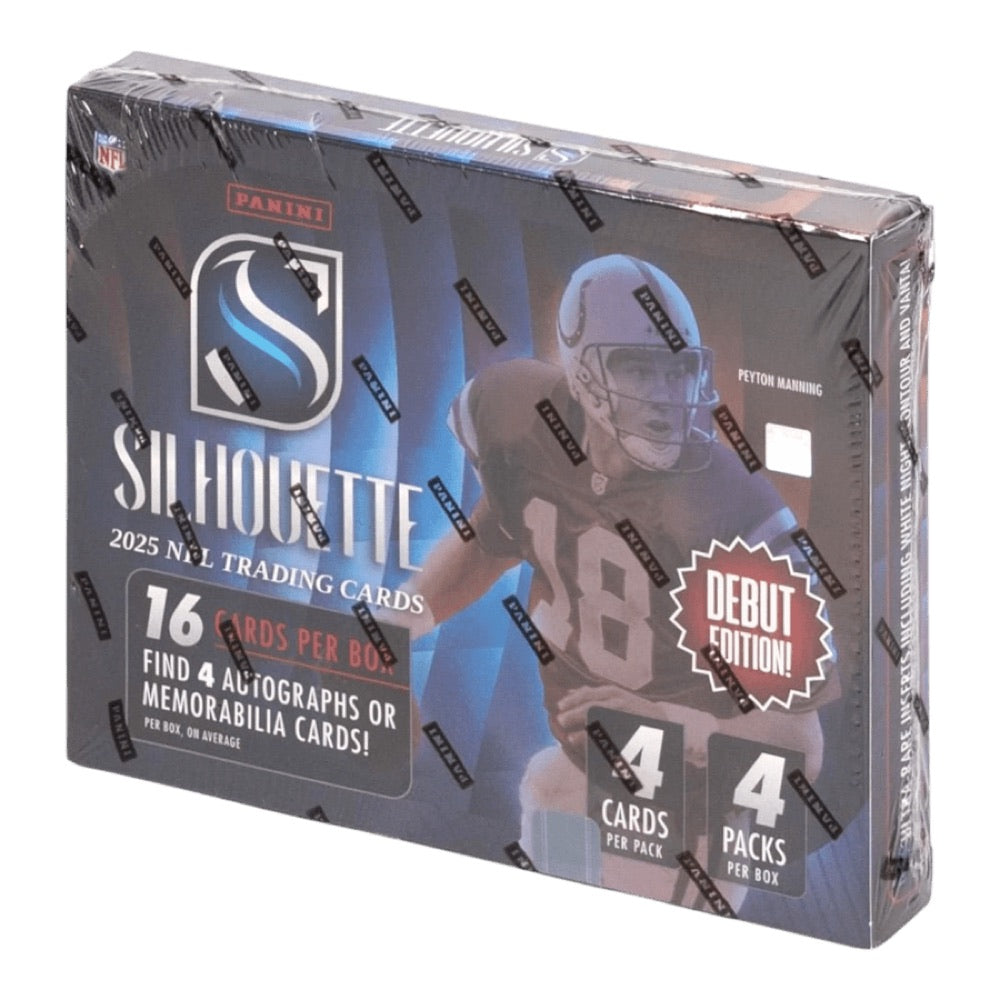 NFL – 2025 Silhouette Football Hobby Trading Cards (Display of 4)