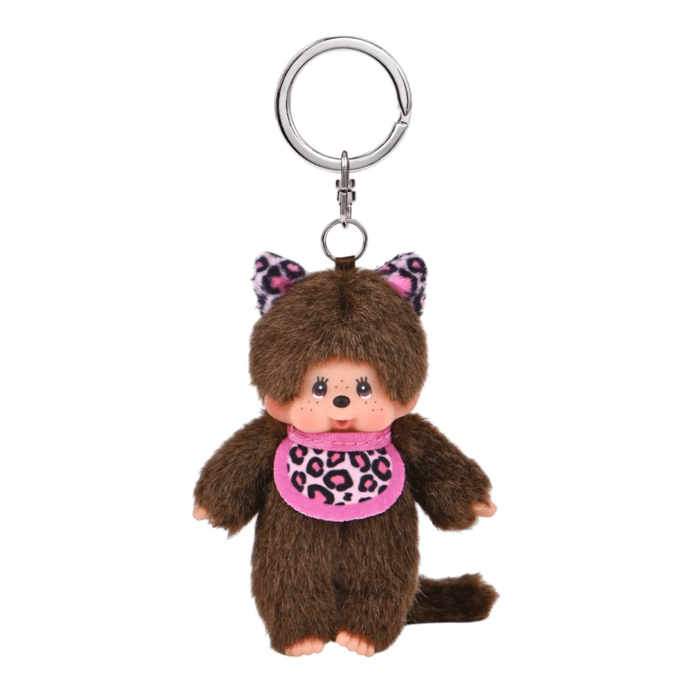 Monchhichi – Cat (Pink) Plush Keychain