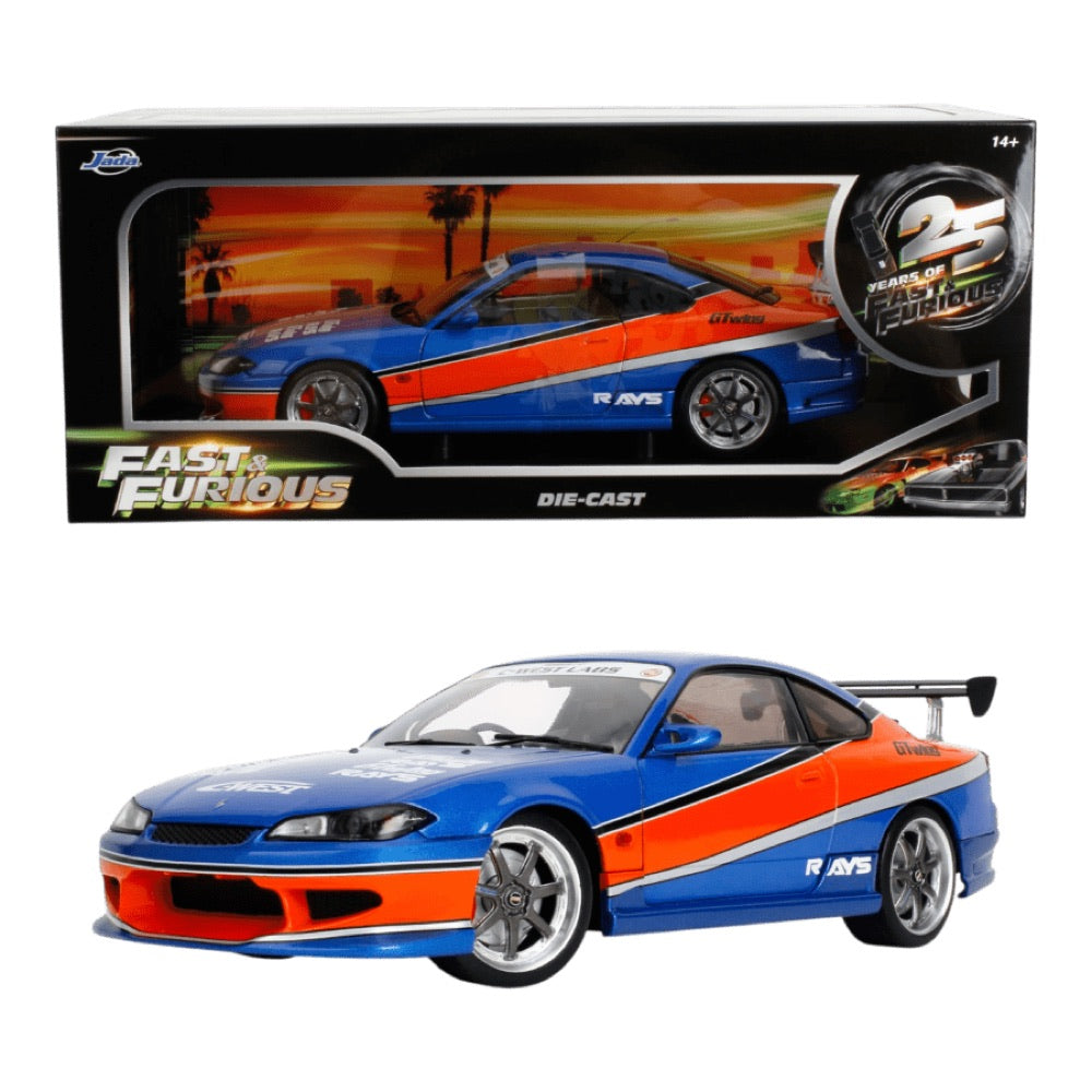 Fast & Furious – 1:18 2002 Nissan Silvia (S15) Spec-S “Mona Lisa” Diecast Vehicle