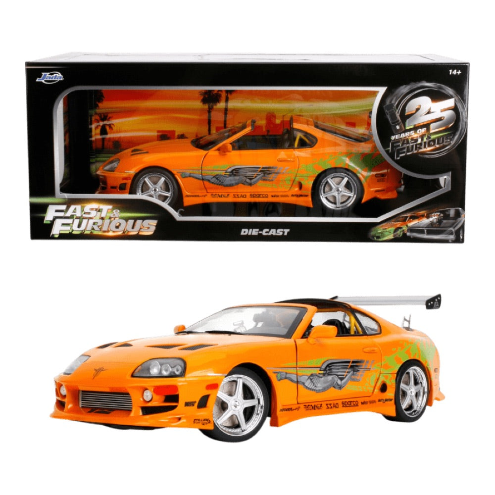 Fast & Furious – 1:18 Brian’s Toyota Supra MK4 (A80) Diecast Vehicle
