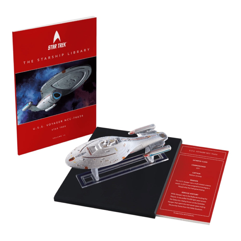 Star Trek: Voyager – U.S.S. Voyager NCC-74656 Diecast Ship & Book