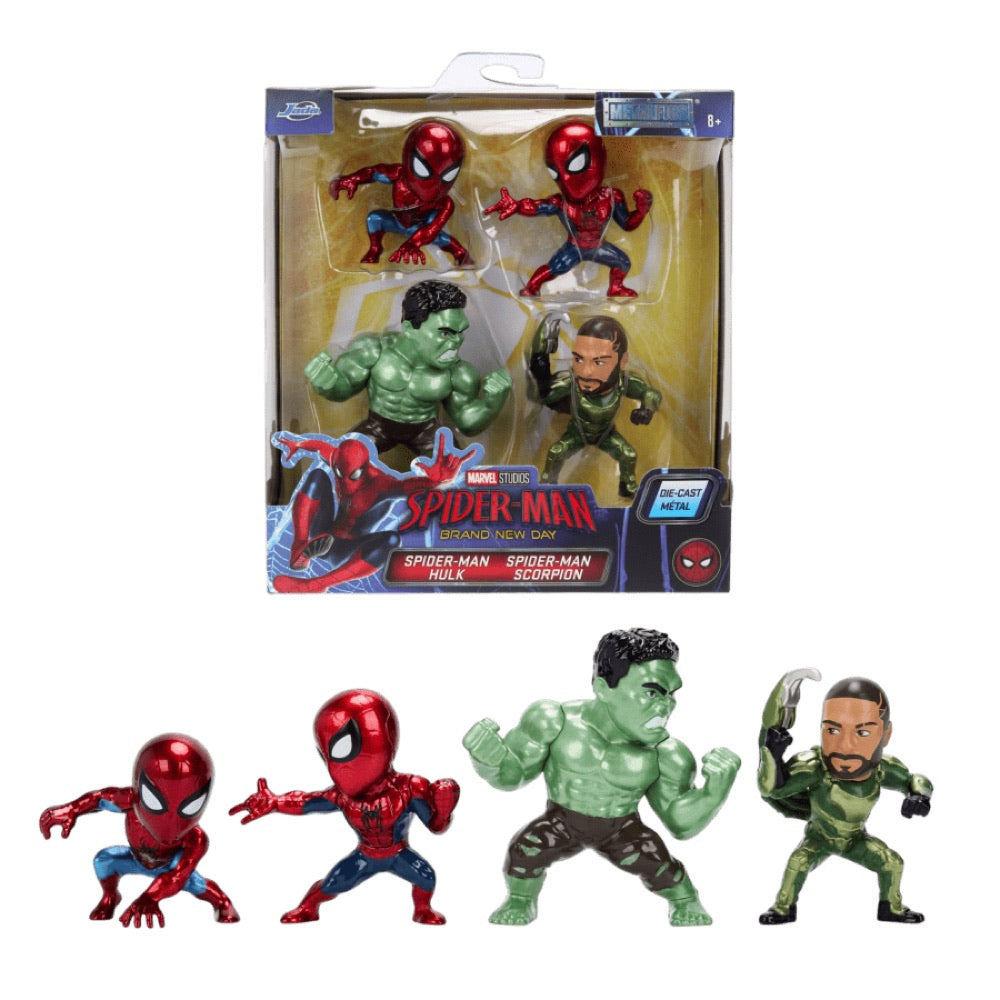 Spider-Man: Brand New Day – Spiderman Metalfig 4-Pack