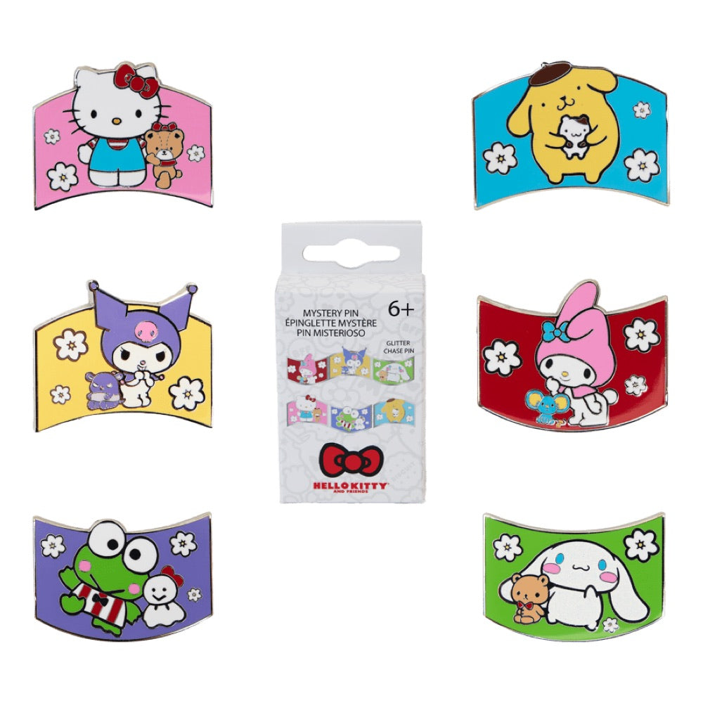 Sanrio – Sanrio & Friends Color Block Mystery Pin Blind Box (Display of 12)