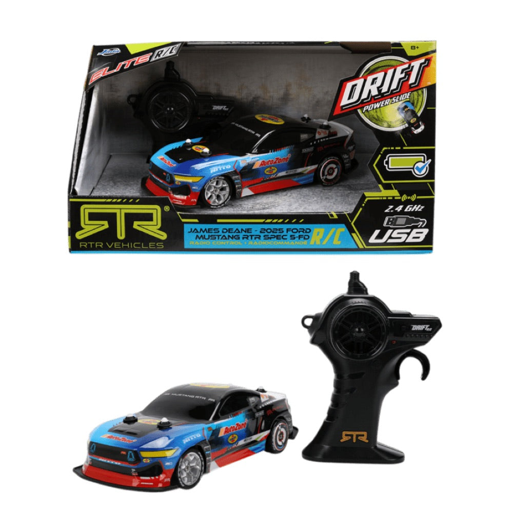 RTR Racing – 1:24 2025 Ford Mustang RTR James Deane Drift Remote Control Car