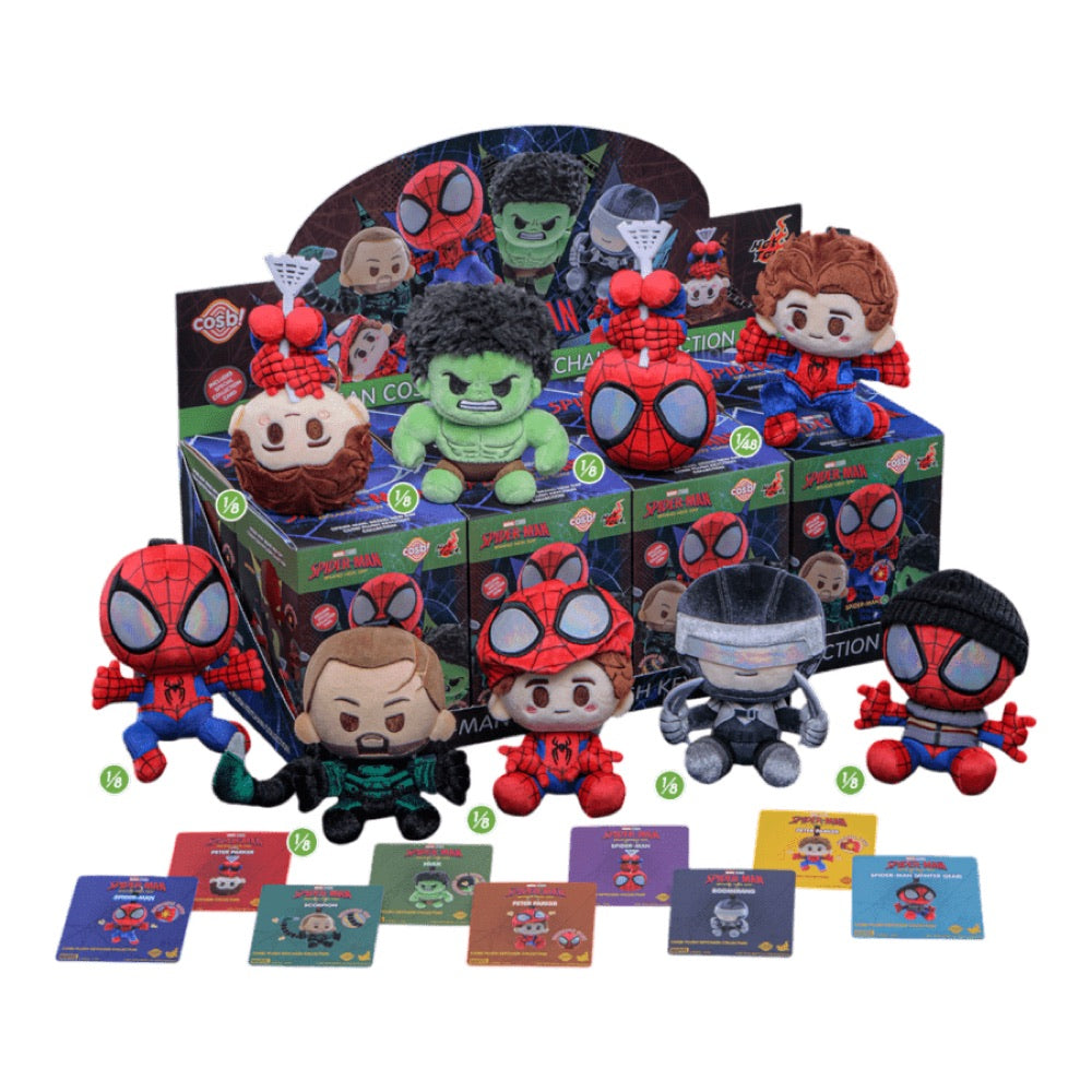 Spider-Man: Brand New Day – Spider-Man Cosbi Plush Keychain Assortment (Display of 8)