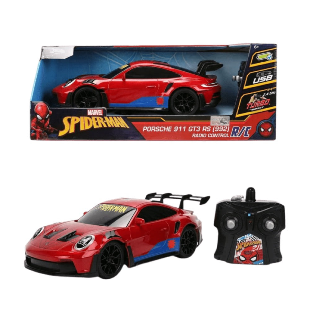 Spider-Man – 1:16 Spider-Themed Porsche 911 (992) GT3 RS Remote Contrl Car
