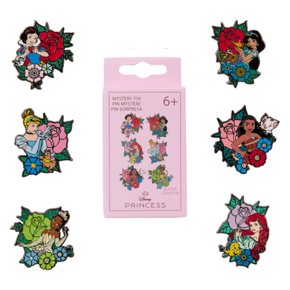 Disney – Princess Tattoo Exclusive Blind Box Pins Assortment (Display of 12)