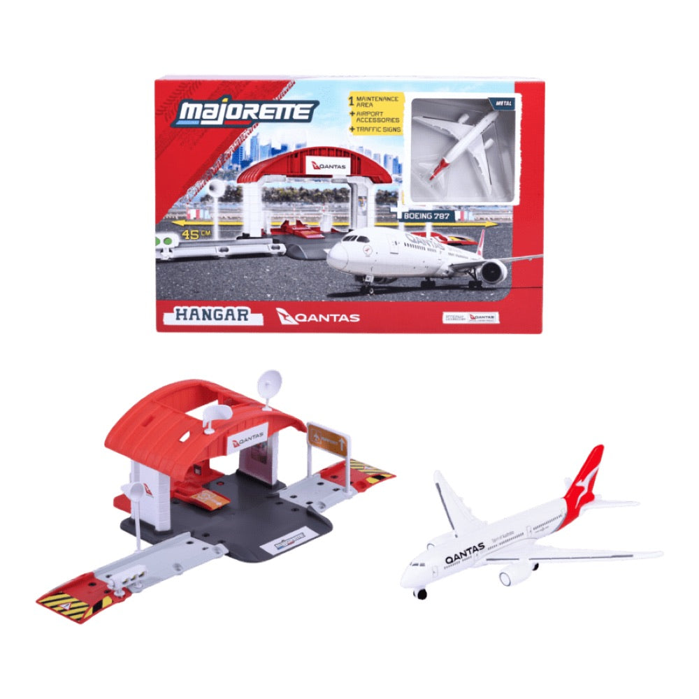 Qantas – Hangar with Airplane Playset