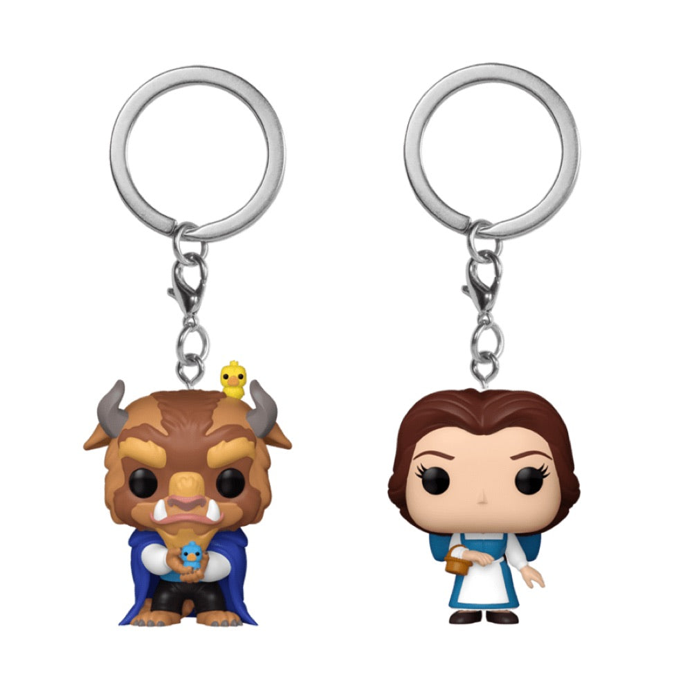 Beauty and the Beast (1991) – Belle & Beast Exclusive Pop! Keychain 2-Pack